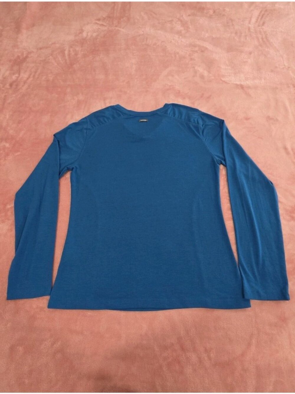 V-Neck Long Sleeve Raglan Stretch Knit Tee Blue Size M  Pacific Trail Women's - Picture 4 of 10